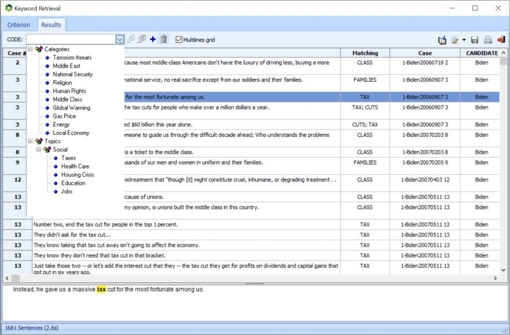 WordStat: Perform qualitative coding within a text mining tool
